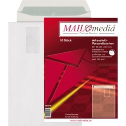 MAILmedia 30002546 Versandtasche B4 mF hk ws 120g 10 St./Pack.