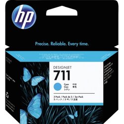 HP CZ134A Tintenpatrone 711 cyan 3x29ml 3 St./Pack.