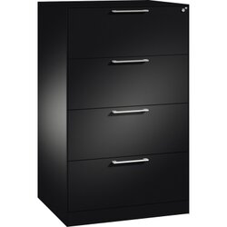 C+P 146223412S10071 Hängeregistraturschrank Asisto A4 2bahnig sgr/sgr