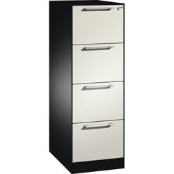 C+P 146225411S10156 Hängeregistraturschrank Asisto A4 1bahnig sgr/rws