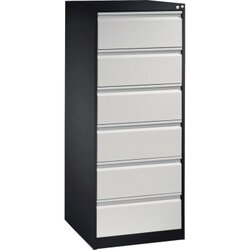 C+P 12736322S10007 Karteischrank Acurado A5quer 6Sch. sgr/lgr