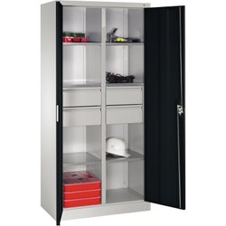 C+P 89213042S10123 Werkzeugschrank 6Bd. 4Sch. 1950x930x500mm lgr/sgr