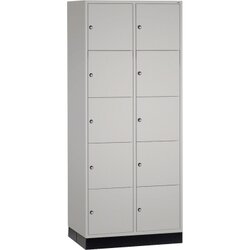 C+P 8570203S10008 Schließf.schrank 10Fächer 1950x820x600mm lgr/lgr