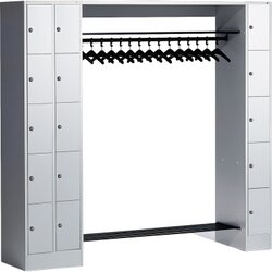 C+P 8073000S10003 Garderobe Schließfächer 15Personen lgr/lgr