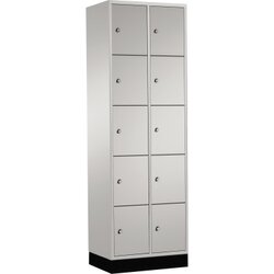 C+P 8570201S10009 Schließf.schrank 10Fächer 1950x620x500mm lgr/lgr