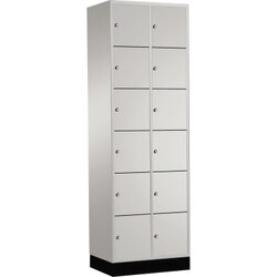 C+P 8670201S10011 Schließf.schrank 12Fächer 1950x620x500mm lgr/lgr