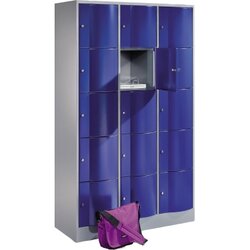 C+P 8570372S10014 Schließf.schrank 15Fächer 1950x1150x540mm lgr/ebl