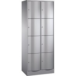 C+P 8470272S10097 Schließf.schrank 8Fächer 1950x770x540mm wsalu/wsalu