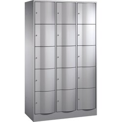 C+P 8570372S10764 Schließf.schrank 15Fächer 1950x1150x540mm wsalu/wsal