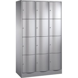 C+P 8470372S10119 Schließf.schrank 12Fächer 1950x1150x540mm wsalu/wsal