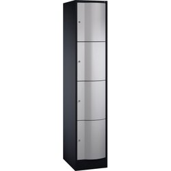 C+P 8470172S10011 Schließf.schrank 4Fächer 1950x396x540mm sgr/wsalu