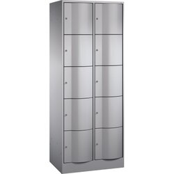 C+P 8570272S10711 Schließf.schrank 10Fächer 1950x770x540mm wsalu/wsalu
