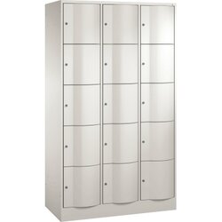 C+P 8570372S10007 Schließf.schrank 15Fächer 1950x1150x540mm lgr/lgr