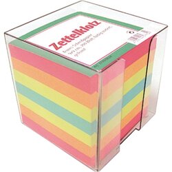 Landré 100420101 Zettelbox 10x10x10cm tr Inhalt bunt
