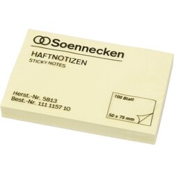 Soennecken 5813 Haftnotiz 75x50mm 100Blatt gelb