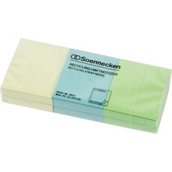 Soennecken 5833 Haftnotiz oeco RC 50x40mm 100Bl. sort. 6St.