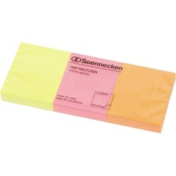 Soennecken 5837 Haftnotiz 50x40mm neonfarben 3x100Blatt 3 St./Pack.