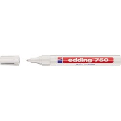 edding 4-750049 Lackmarker 750 2-4mm Rundspitze permanent weiß