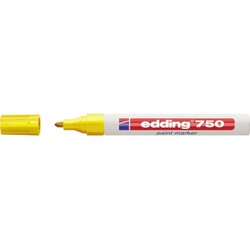 edding 4-750005 Lackmarker 750 2-4mm Rundspitze permanent gelb