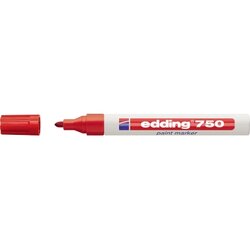edding 4-750002 Lackmarker 750 2-4mm Rundspitze permanent rot