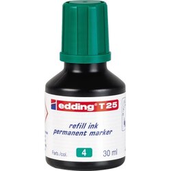 edding 4-T25004 Nachfülltusche T 25 30ml geruchsarme Tusche grün