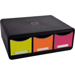 Exacompta 318798D Schubladenbox TOOLBOX MAXI 3Schübe harlekin