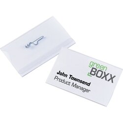 DURABLE 800419 Namensschild 90x54mm Kunststoff tr 50 St./Pack.