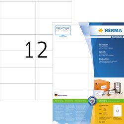 HERMA 4635 Etikett 105x48mm weiß 2.400 St./Pack.