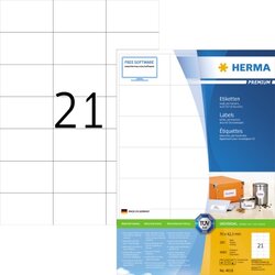 HERMA 4616 Etikett PREMIUM 70x42,3mm weiß 4.200 St./Pack.