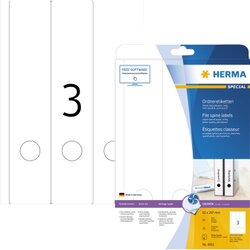 HERMA 4831 Ordneretikett 61x297mm weiß 75 St.Pack.