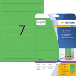 HERMA 5094 Ordneretikett kurz/schmal sk grün 140 St./Pack.