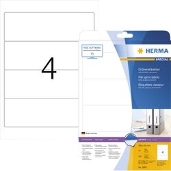 HERMA 5095 Ordneretikett 192x61mm sk weiß 100 St./Pack.