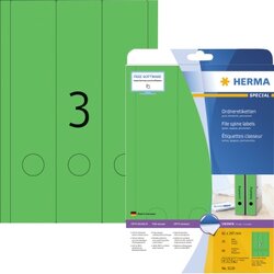 HERMA 5139 Ordneretikett 61x297mm grün 60 St.Pack.