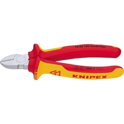 KNIPEX 70 06 180 Seitenschneider VDE mit Facette 180mm