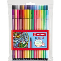 STABILO® 6830-1 Fasermaler Pen 68 1mm sort 30St
