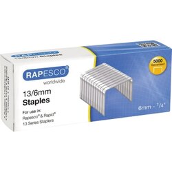 RAPESCO S13060Z3 Heftklammer 13/6 verzinkt 5.000 St./Pack.