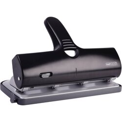 RAPESCO 1293 Doppellocher ALU-40 40Blatt 4fach-Lochung schwarz