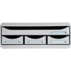 Exacompta 319740D Schubladenbox TOOLBOX MINI 4Schübe lichtgrau
