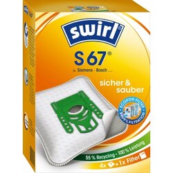 Swirl S 67 Staubsaugerbeutel EcoPor Siemens/Bosch 4 St./Pack.