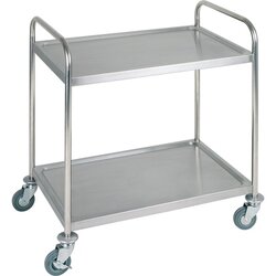 APS 11977 Servierwagen 2Böden 91x59cm Edelstahl