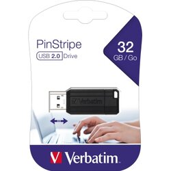Verbatim 49064 USB-Stick PinStripe 32GB USB2.0 sw