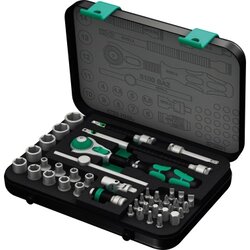Wera 05003533001 Steckschlüsselsatz Zyklop 8100 1/4" (6.3 mm) 42teilig