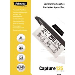 Fellowes® 5314903 Laminierfolie Capture 125 DIN A4 tr 250 St./Pack.