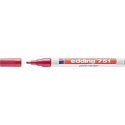 edding 4-751002 Lackmarker 751 1-2mm Rundspitze permanent rot