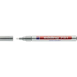 edding 4-751054 Lackmarker 751 1-2mm Rundspitze permanent silber