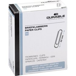 DURABLE 122425 Briefklammer 50mm rund verzinkt 100 St./Pack.