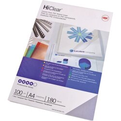 GBC® CE013080E Einbanddeckel ClearView DIN A4 PVC 100 St./Pack.