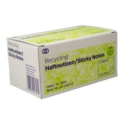 Soennecken 5831 Haftnotiz oeco RC 125x75mm 100Bl. gelb 6St.