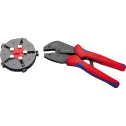 KNIPEX 97 33 02 Crimpzange MultiCrimp 250mm 5Wechseleinsätze