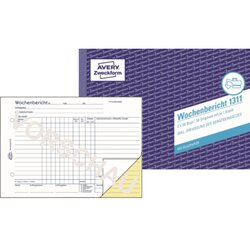 Avery Zweckform 1311 Wochenbericht DIN A5 quer 2x50Blatt
